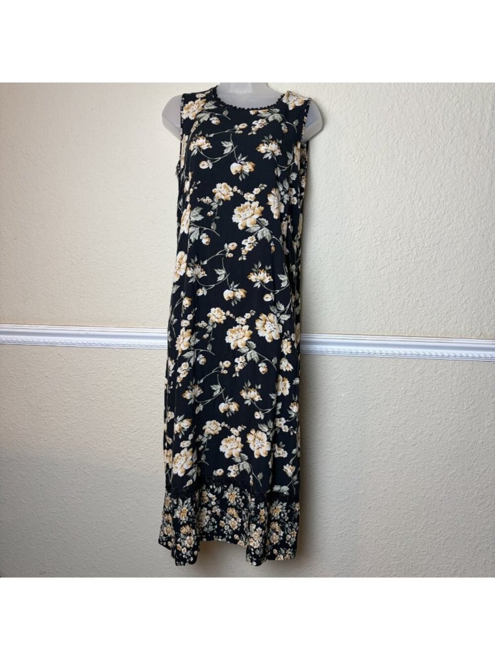 Vtg White Stag Womens Y2K Forest Fairy Grunge Midi Dress Medium 8/10 Whimsigoth